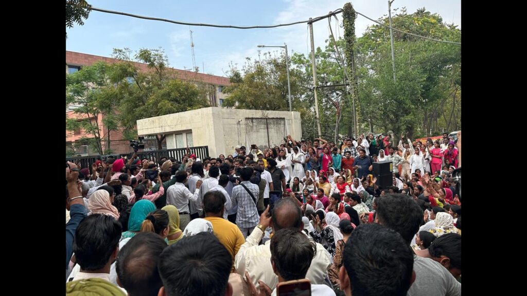 Mohali: Supporters protest pastor Bajinder’s arrest