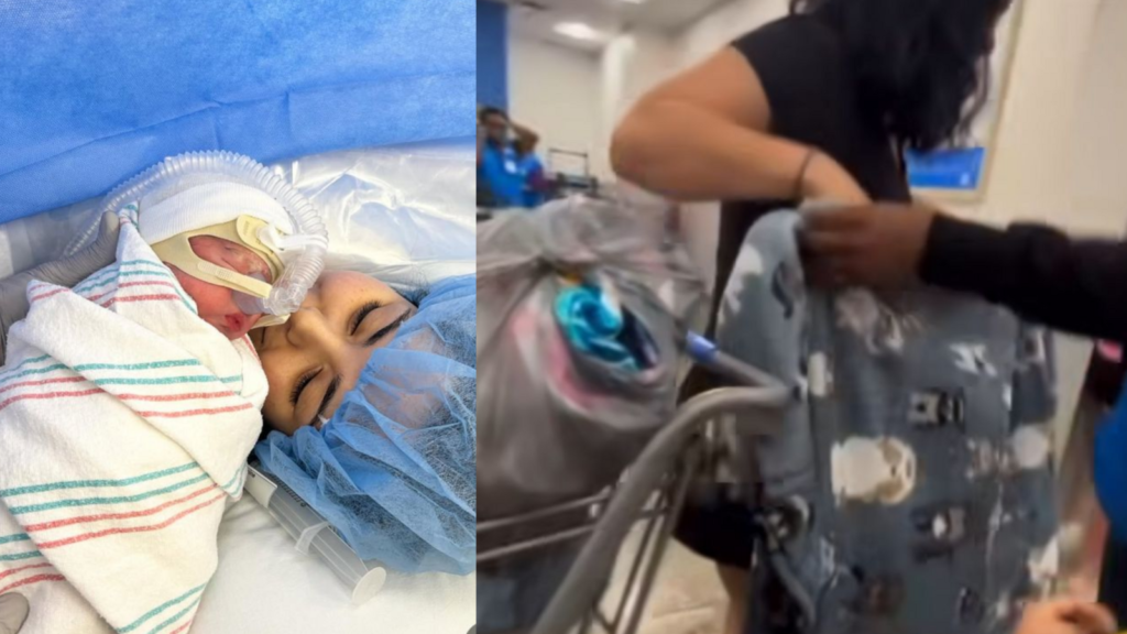 Mom goes into labour while grocery shopping, husband records ordeal: ‘Thank you, Walmart’ | Trending