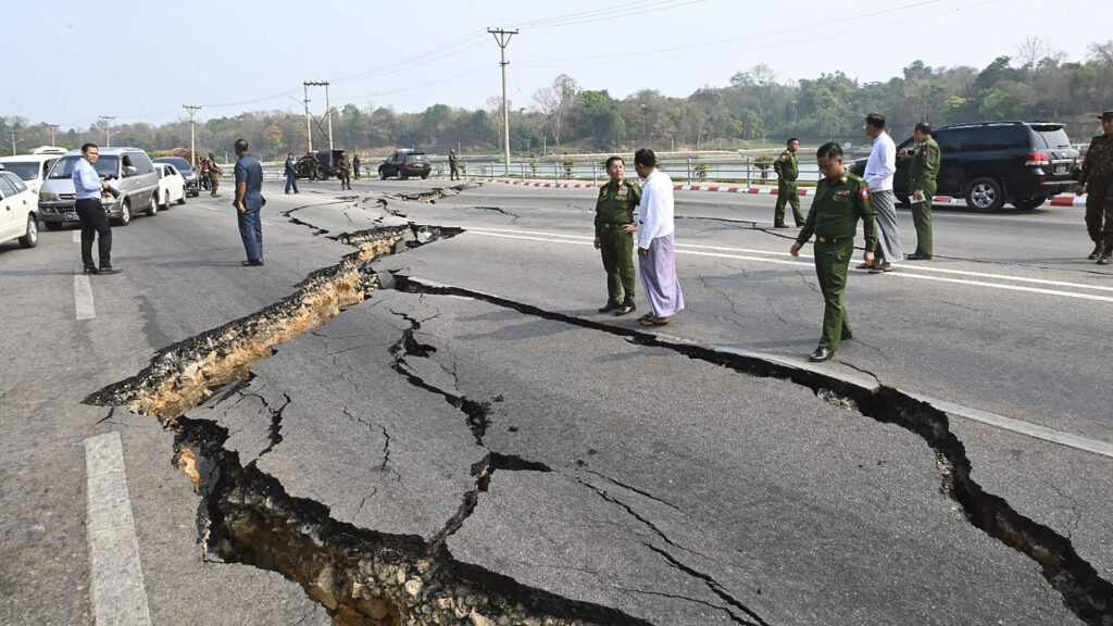 Myanmar earthquake: Fallen buildings, cracked roads, widespread damage of Magnitude 7.7 jolts | In pics