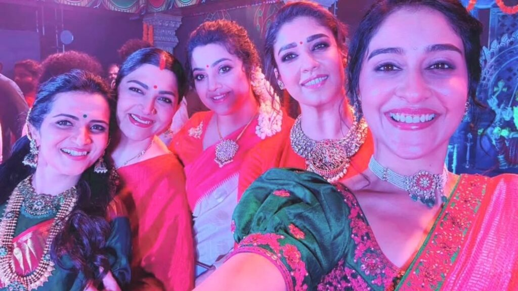 Nayanthara attends movie launch after years; fasts to play Goddess in Sundar C’s Mookuthi Amman 2. Watch