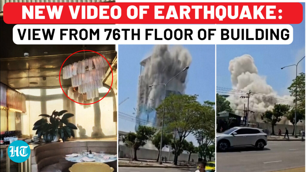 New earthquake video: Inside view of 76th floor of Bangkok building| Death toll past 1,000| Myanmar