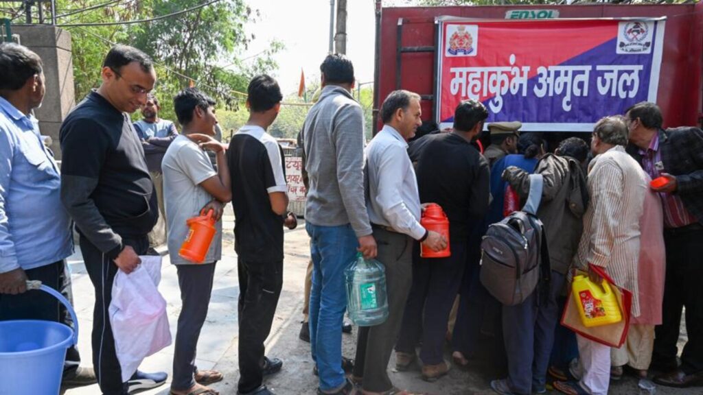 Noida gets ‘sangam’ water as fire tender carry 31k L from Prayagraj