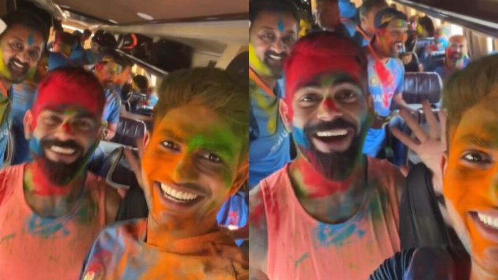 Old video of Virat Kohli, Rohit Sharma, Shubman Gill and rest of Team India celebrating Holi goes viral: Watch