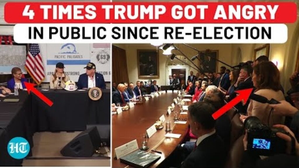 On Cam: 4 Times Trump Got Angry In Public, Shouted At Officials Since Becoming President| US News