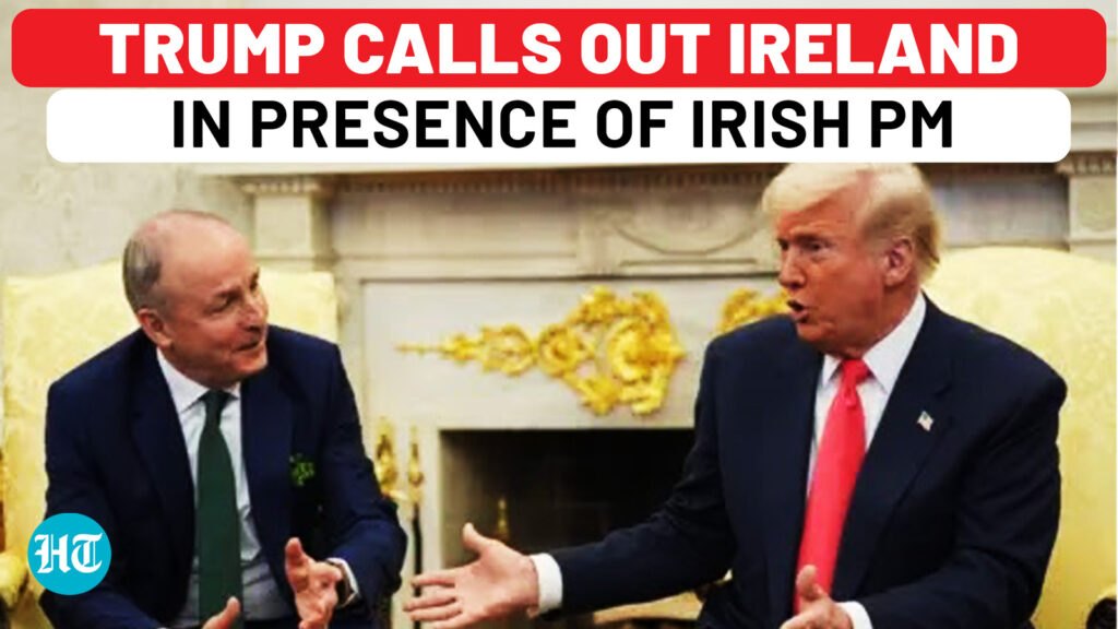 On Cam: Trump Threatens To Impose 200% Tariff On Ireland In Presence Of Irish PM Inside White House