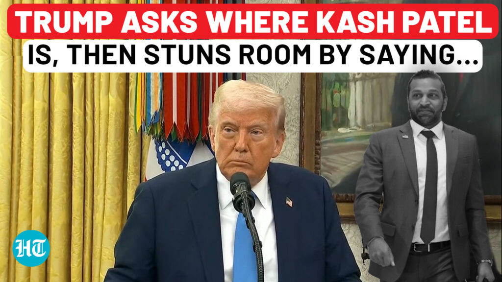 On cam: Trump asks where Kash Patel is, then stuns everyone by saying…| Pam Bondi| Alina Habba| FBI