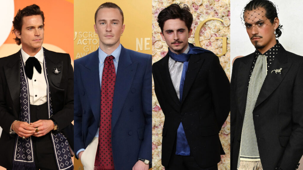 Opera scarves are having a moment in menswear