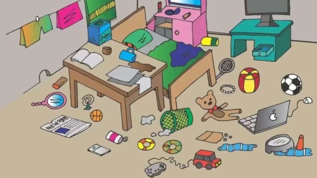 Optical illusion: There’s a spider hiding in this messy room, can you spot it in 7 seconds? | Trending