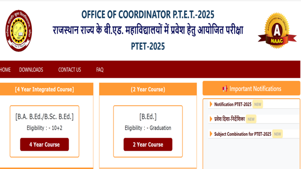 PTET 2025 registration begins at ptetvmoukota2025.in, direct link to apply for B.Ed, B.A B.Ed/ B.Sc B.Ed courses | Competitive Exams
