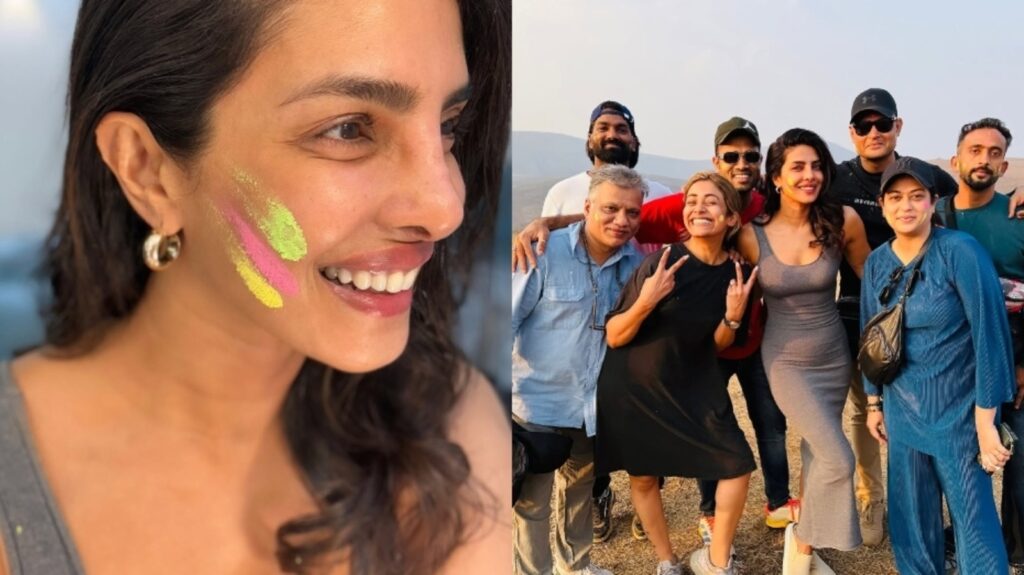 Priyanka Chopra celebrates Holi in India, shares pictures from sets of SS Rajamouli’s film | Bollywood