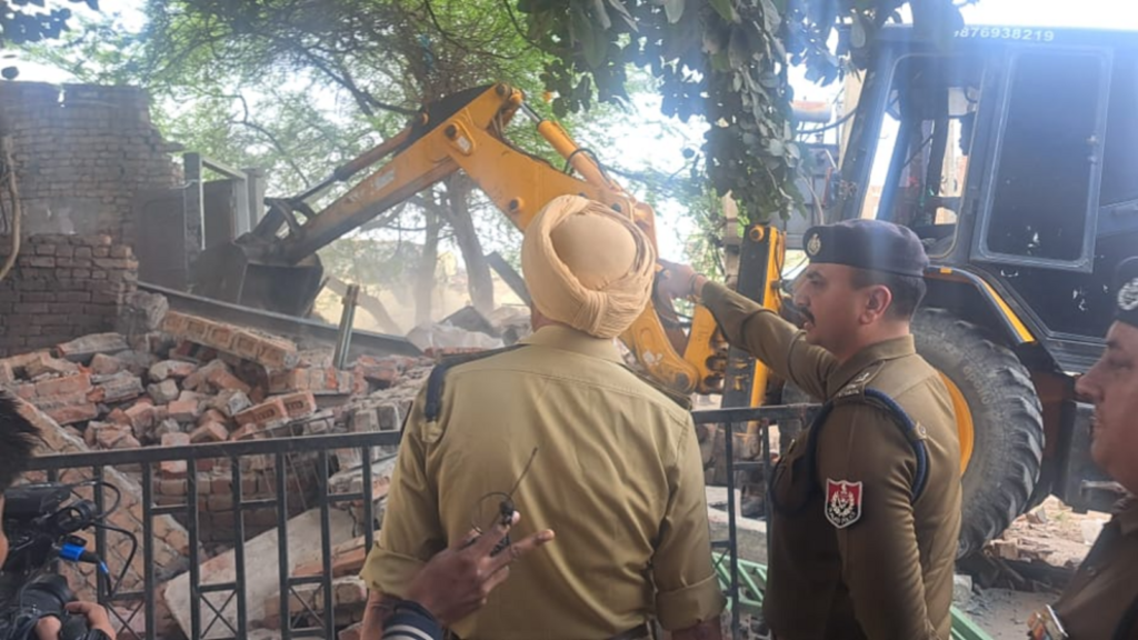 Punjab’s crackdown on drugs: Dealer’s illegal property demolished in Sunam