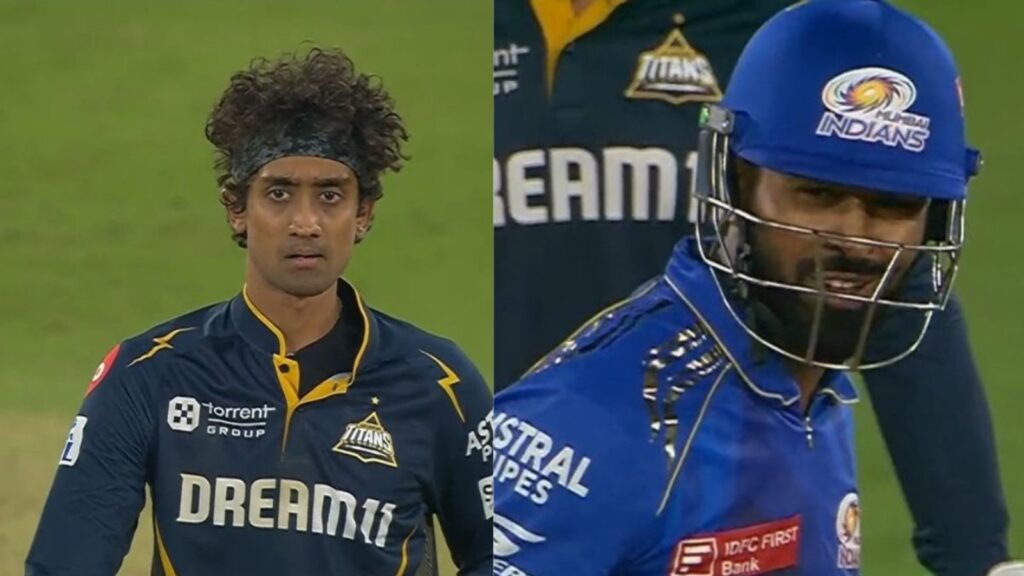 R Sai Kishore breaks silence on staredown with Hardik Pandya during GT vs MI: ‘Inside the field, anybody is an opponent