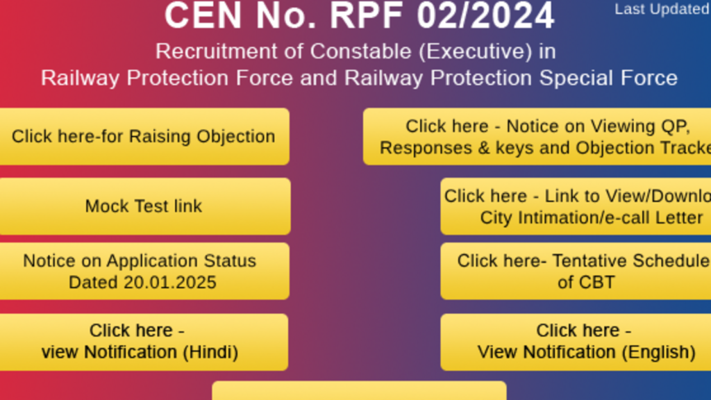 RRB RPF Constable Answer Key 2025 released, submit objections by March 29; direct link here