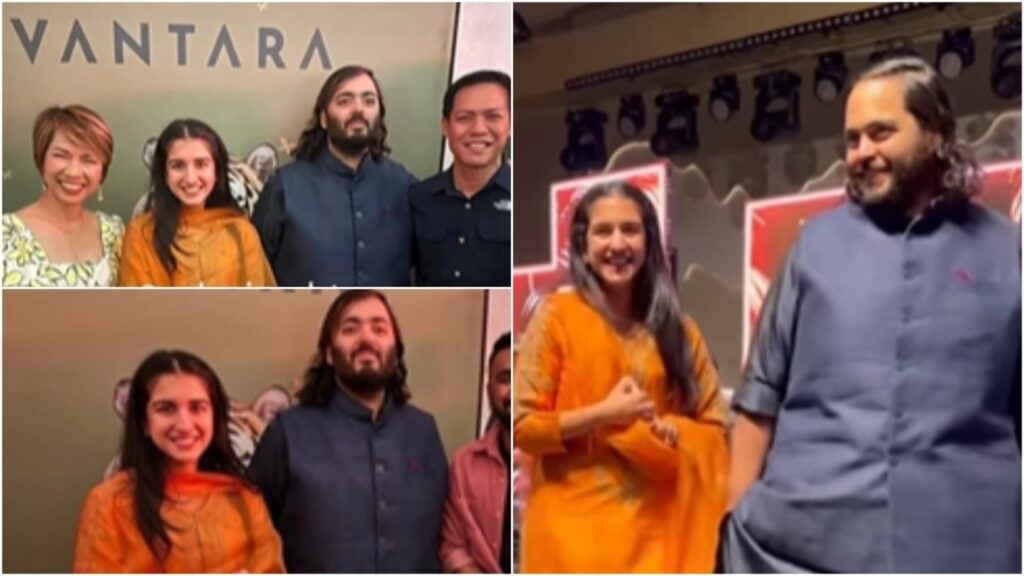 Radhika Merchant with Anant Ambani glows in new clip from Jamnagar, flaunts simple ethnic look in orange suit | Fashion Trends