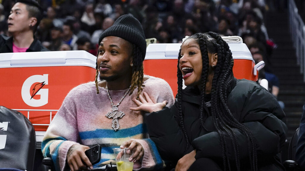 Rapper DDG blasts Halle Bailey in livestream for not letting him see their child Halo
