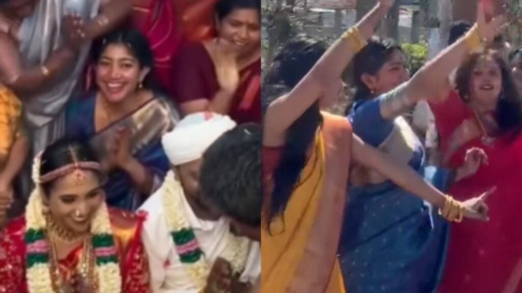 Sai Pallavi dances her heart out with sis Pooja Kannan at cousin’s wedding; cheers for bride and groom. Watch