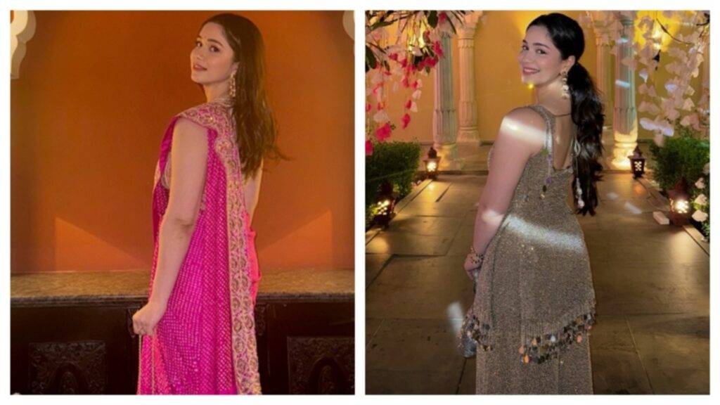Sara Tendulkar sets desi fashion goals at her friend’s wedding in bandhani saree and glittering sharara | Fashion Trends