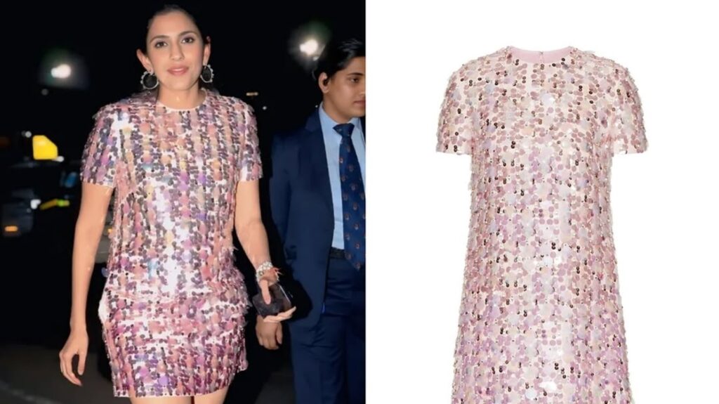 Shloka Ambani dazzles in shimmery pink mini dress on night out: Her sequin look is vibrant, fun and perfect for parties | Fashion Trends