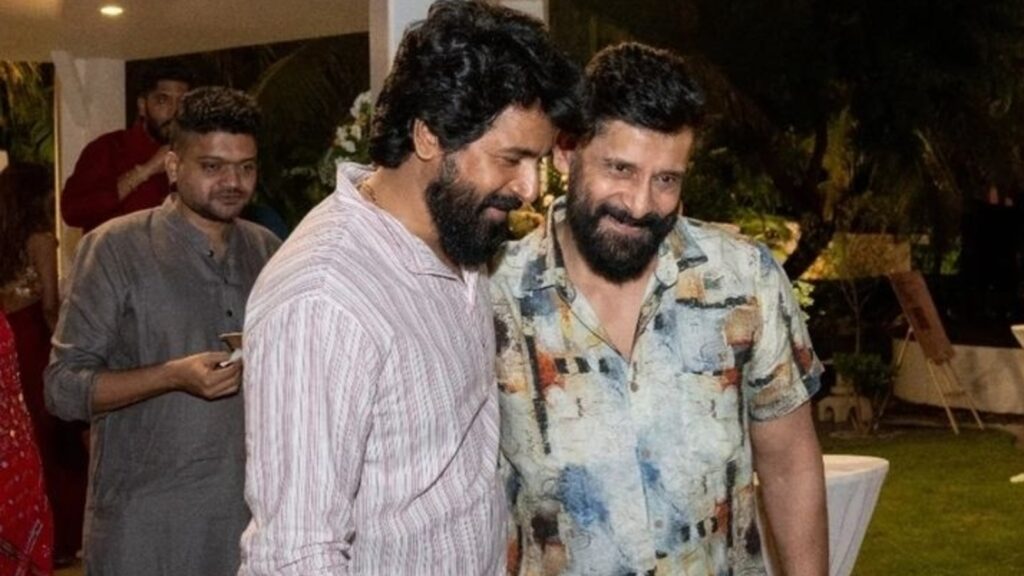 Sivakarthikeyan watches Veera Dheera Sooran with Vikram as it finally releases in theatres after legal hurdles. Watch