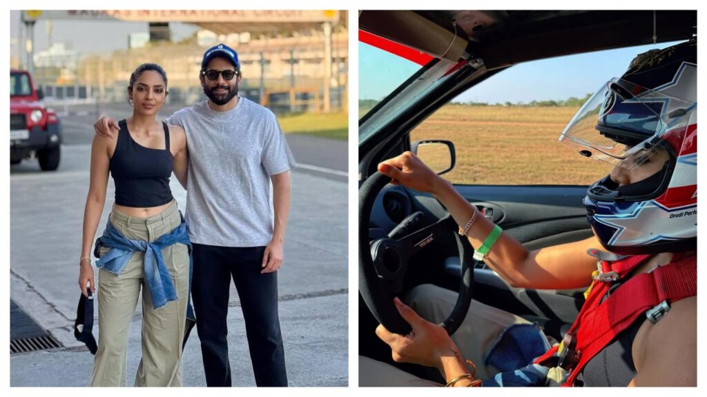 Sobhita Dhulipala, Naga Chaitanya spend a sunny Saturday out on Madras International Circuit, she takes the wheel: Pics