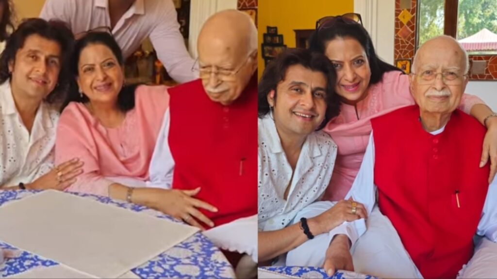 Sonu Nigam visits veteran BJP leader LK Advani at his Delhi home, bonds with him over Sindhi food. See post