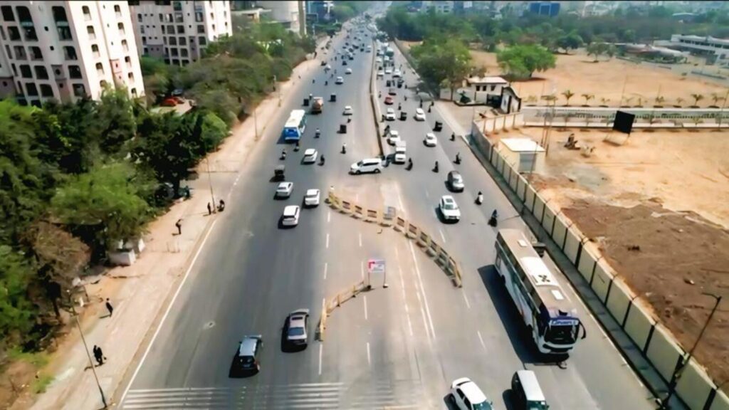 Traffic changes on Ahmednagar Road ease traffic but put pedestrians at risk