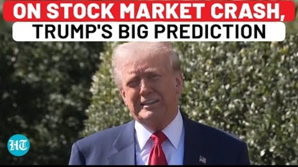 Trump’s Big Prediction After Stock Market Crash, Amid Tariffs & Recession Fears| US Economy