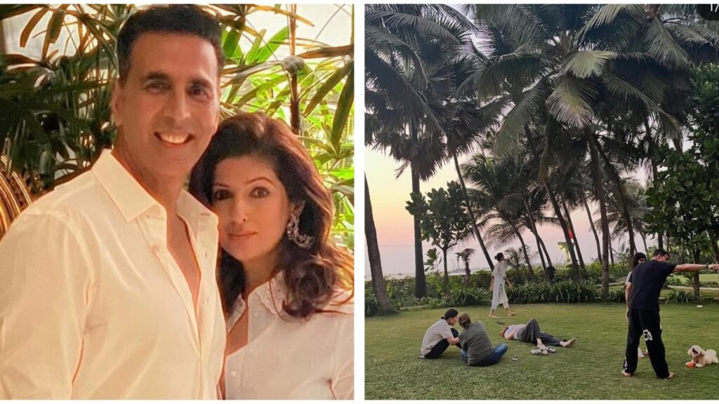 Twinkle Khanna spends a relaxing day off at the garden with Akshay Kumar and Dimple Kapadia. Pics | Bollywood