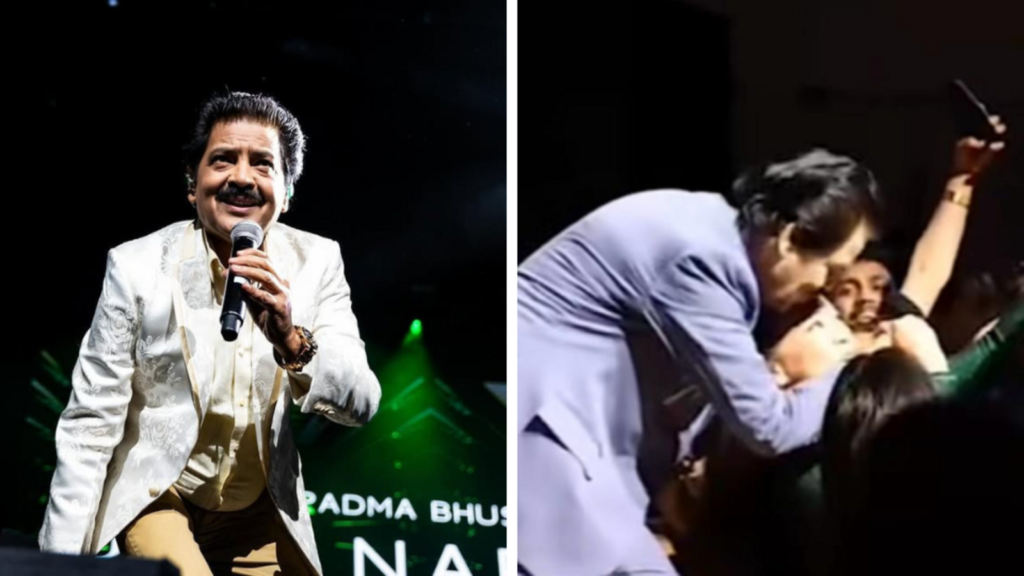 ‘Udit Ki pappi to nahi’: Udit Narayan mocks controversy over him kissing female fans at Pintu Ki Pappi trailer launch | Bollywood