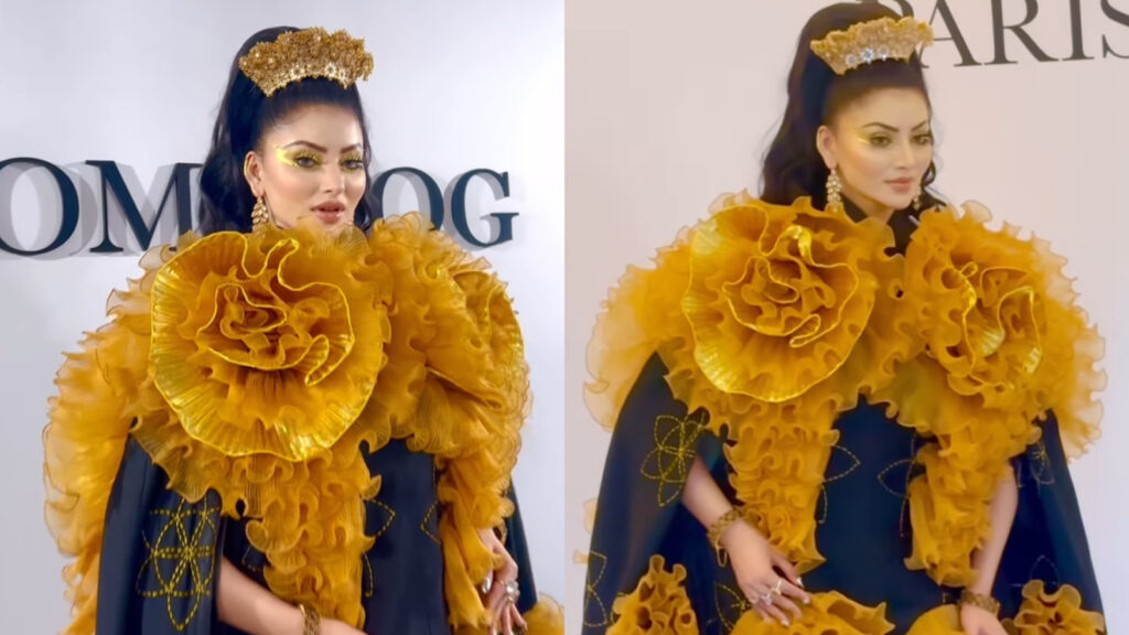 Urvashi Rautela’s bizarre Paris Fashion Week appearance sparks confusion among netizens; ‘its giving Anna Delvey’