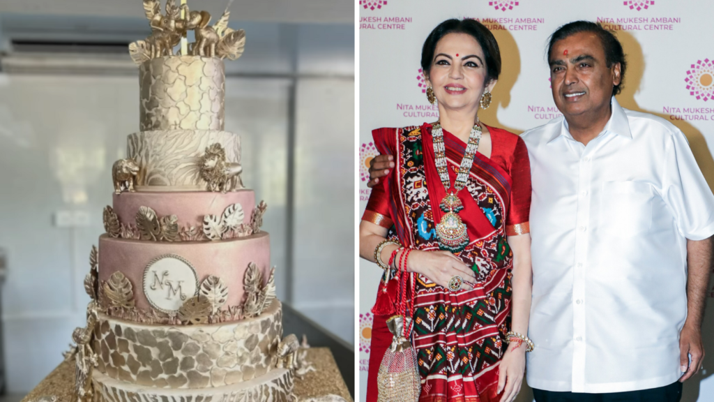Vantara-themed cake unveiled for Mukesh and Nita Ambani’s 40th anniversary. Watch stunning video | Trending