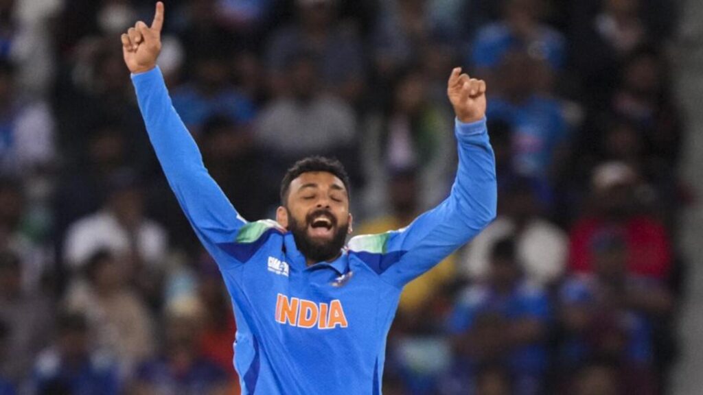 Varun Chakravarthy’s high-five return to Dubai in India’s win over NZ