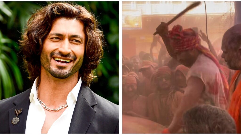 Vidyut Jammwal celebrates Holi at Shri Dwarkadhish Temple in Mathura. Watch | Bollywood