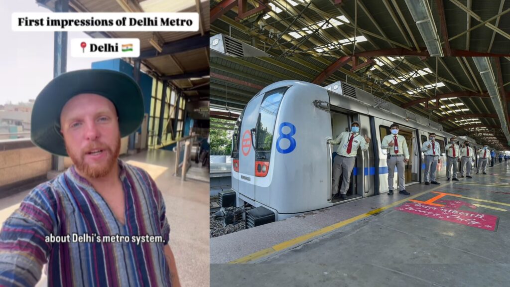 WATCH: UK vlogger impressed by clean, efficient Delhi Metro, tells tourists not to get scammed by auto drivers