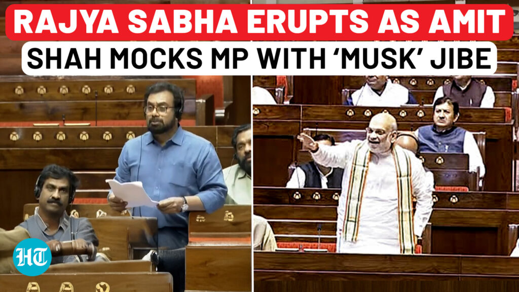 Watch: Amit Shah’s ‘Musk-Musk’ Jibe Sparks Laughter in Rajya Sabha | Elon Musk | Rajya Sabha Latest