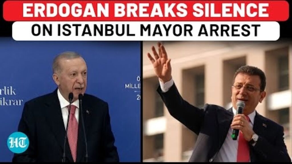 Watch: Erdogan First Shocking Reaction To Istanbul Mayor Ekrem Imamoglu Arrest Amid Violent Protests
