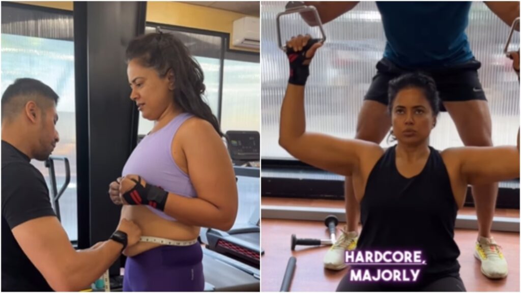 Weighing 91 kgs on Jan 1, Sameera Reddy shares video on progress she’s made in her fitness journey so far | Health