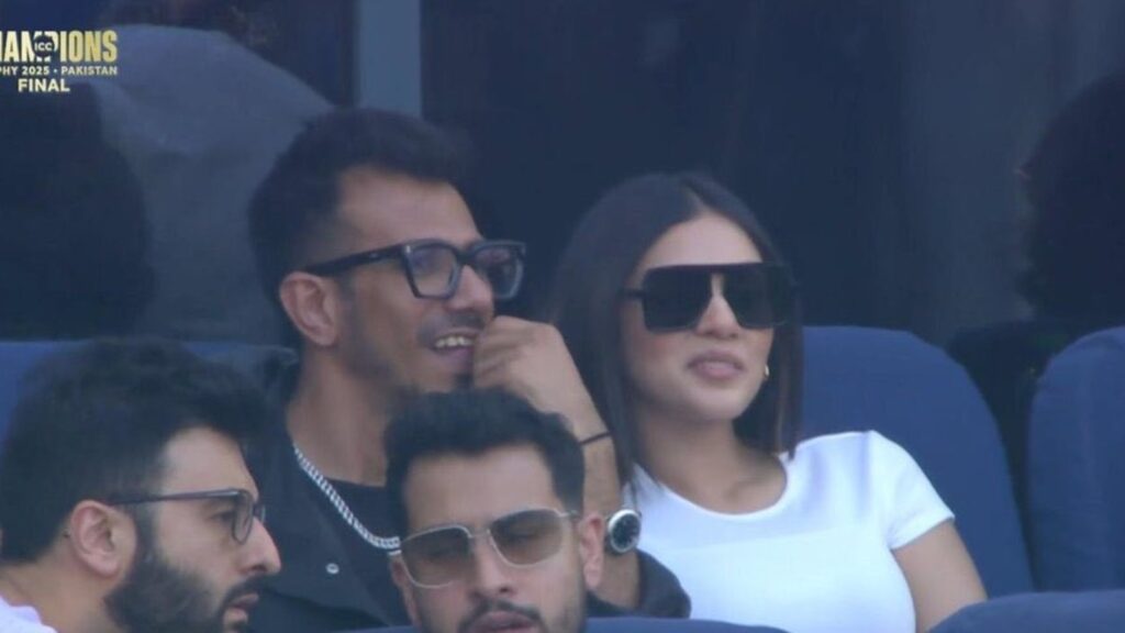 Yuzvendra Chahal spotted with RJ Mahvash at IND vs NZ Champions Trophy final match, spark romance rumours | Bollywood