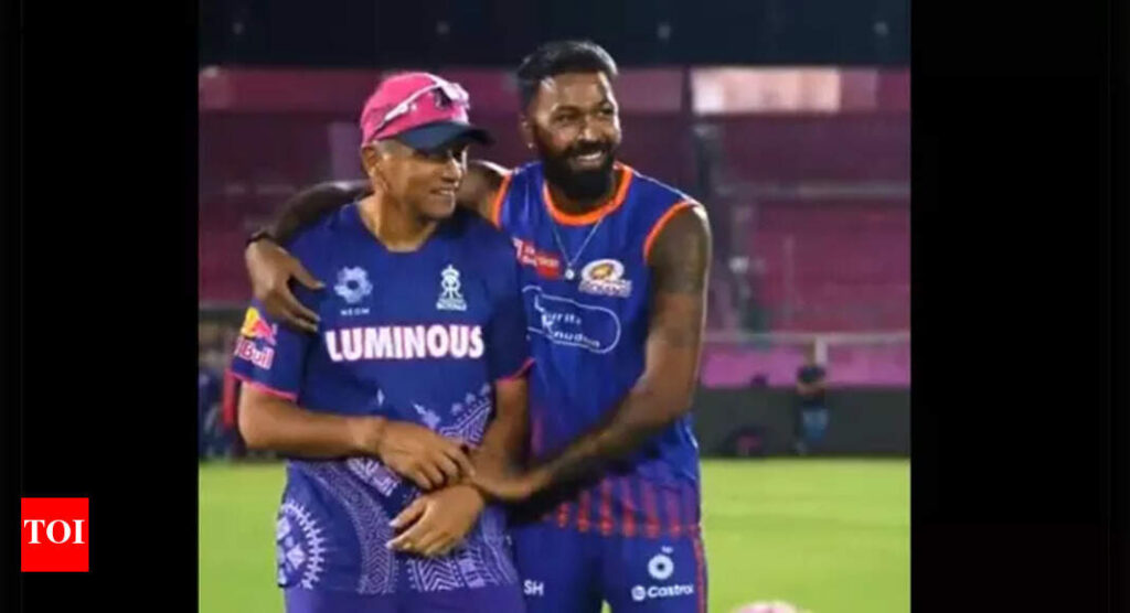 Watch: Hardik Pandya runs across the ground to hug Rahul Dravid in emotional reunion | Cricket News