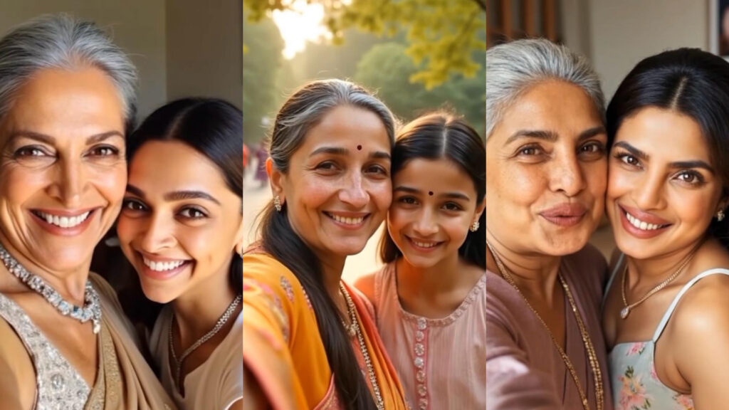 AI imagines Deepika Padukone, Alia Bhatt, Priyanka Chopra, other Bollywood stars’ old and young versions together