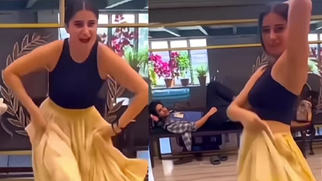 Aaman Devgan can’t take his eyes off Rasha Thadani as she dances to Azaad song Birangay in unseen BTS clip; watch
