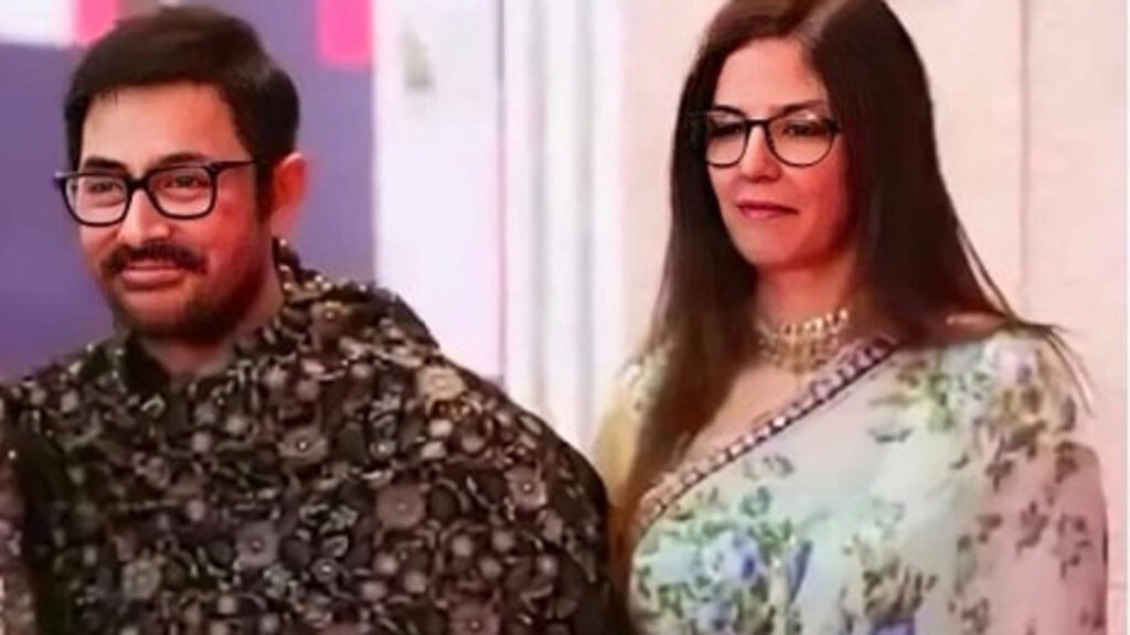 Aamir Khan visits ex-wife Reena Dutta with girlfriend Gauri Spratt and son Junaid. Watch | Bollywood