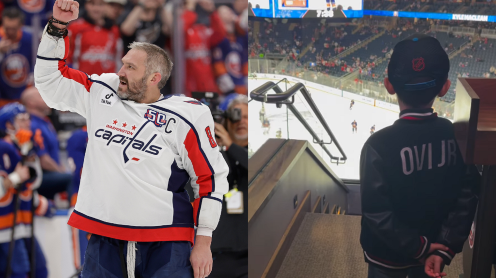 Alex Ovechkin’s wife, Anastasia Shubskaya, celebrates Washington skipper’s record NHL goal | WATCH