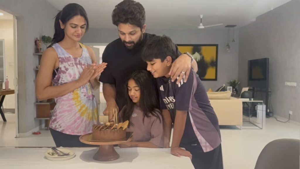 Allu Arjun rings in 43rd birthday at home; Sneha Reddy shares happy memories with ‘the love of her life’. Watch