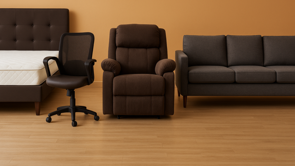 Amazon Mega Furniture Sale! Min 45% off on mattress, office chairs, recliners, sofa sets and more