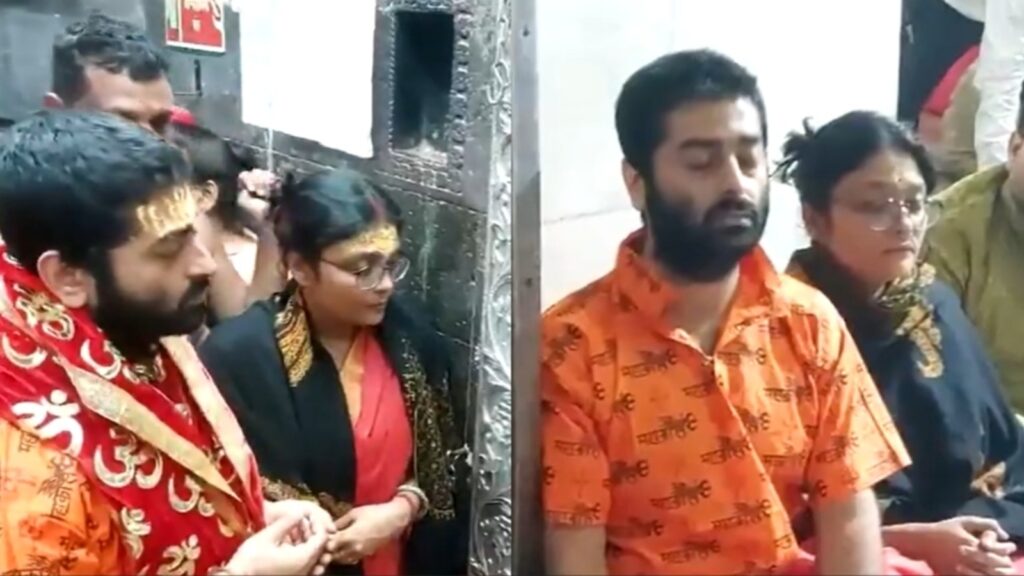 Arijit Singh and his wife offer prayers at Ujjain’s Mahakaleshwar Temple. Watch