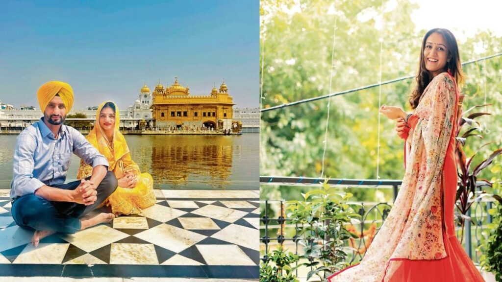 Baisakhi di lakh-lakh vadhaiyaan, say ace TT player Manika Batra and Indian hockey’s star couple Mandeep-Udita