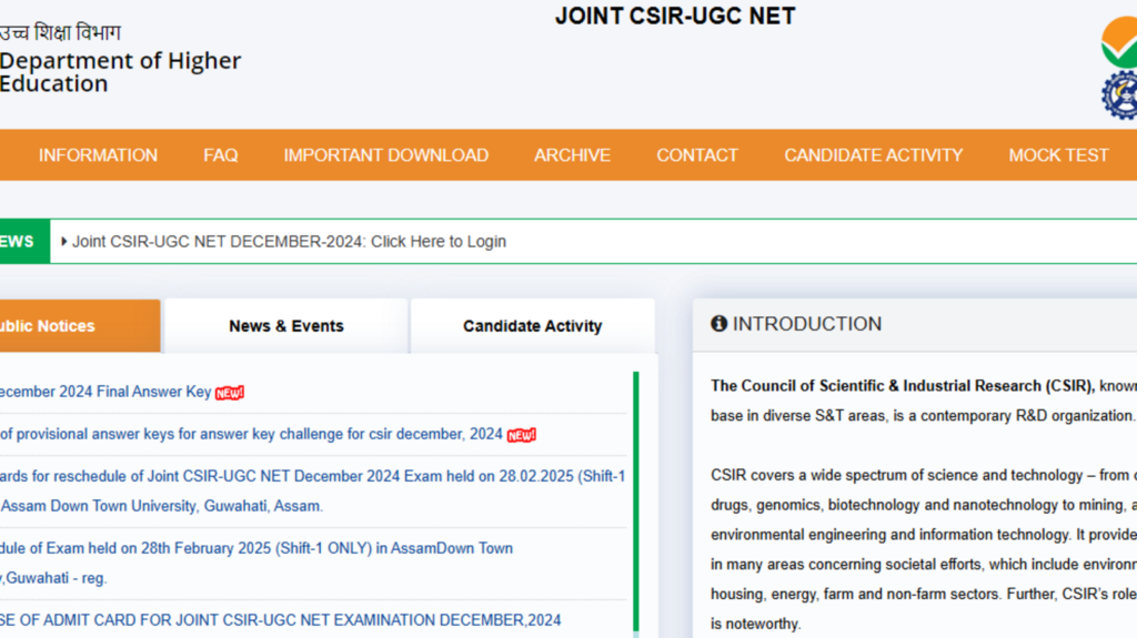 CSIR UGC NET final answer key 2025 released at csirnet.nta.ac.in, direct link here | Competitive Exams