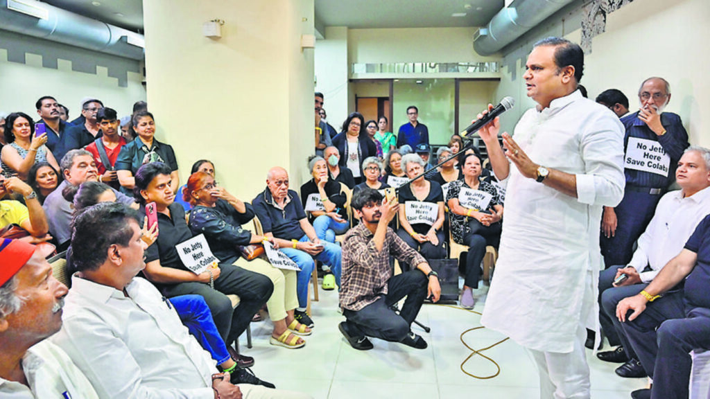 Colaba residents supported by MP, MLA in opposition to Radio Club jetty | Mumbai news