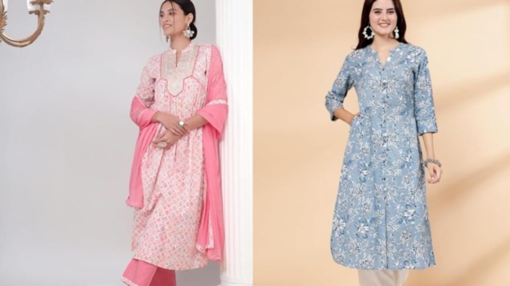 Cotton A line kurtis you cannot miss: Get up to 60% off on these stylish and comfortable options | Fashion Trends